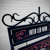 The Burlington' - Traditional Metal 'A' Board Sign with scrollwork (Any Colour)